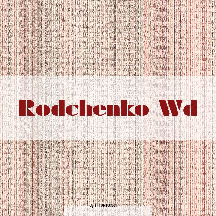 Rodchenko Wd example